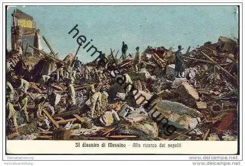 Messina - Erdbeben 1908 - Il disastro