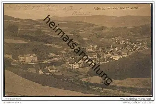 Adenau mit der hohen Acht - Gesamtansicht - Feldpost ohne Stempel