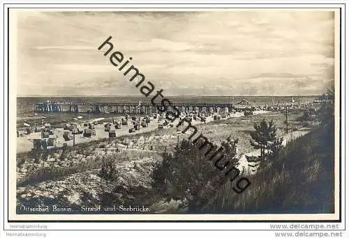Bansin auf Usedom - Strand und Seebrücke