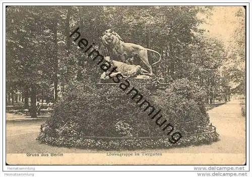 Berlin - Tiergarten - Löwengruppe