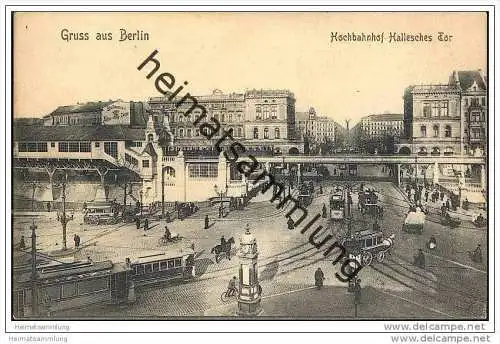 Berlin - Kreuzberg - Hochbahnhof Hallesches Tor - Strassenbahn