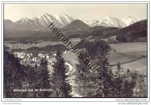 Mitterbach und die Zellerhüte - Foto-AK