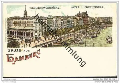 Hamburg - Alter Jungfernstieg - Reesendammbrücke