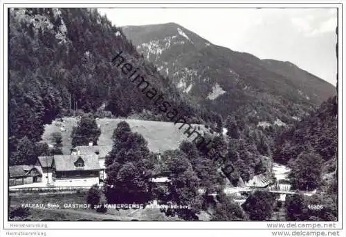 Palfau - Gasthof zur Kaisergemse mit Scheibenberg - Foto-AK