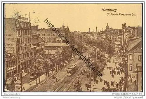 Hamburg - St. Pauli - Reeperbahn - Strassenbahn