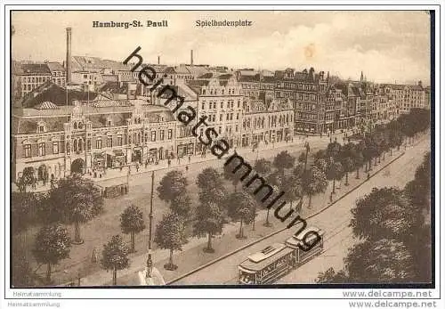 Hamburg - St. Pauli - Spielbudenplatz - Strassenbahn