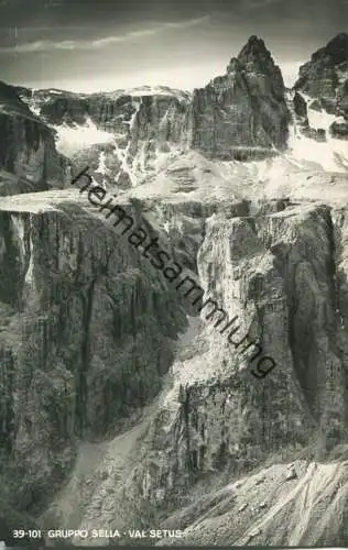 Gruppo Sella - Val Setus - Foto-Ansichtskarte - Edizioni Ghedina Cortina