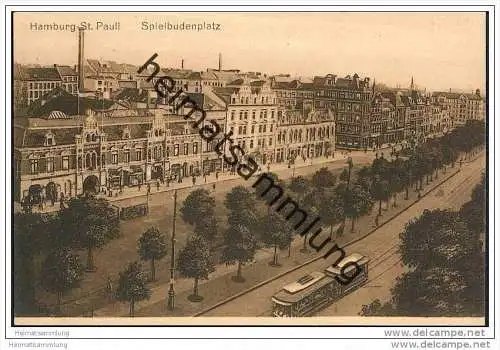 Hamburg - St. Pauli - Spielbudenplatz - Strassenbahn