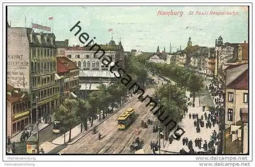 Hamburg - St. Pauli - Reeperbahn - Strassenbahn