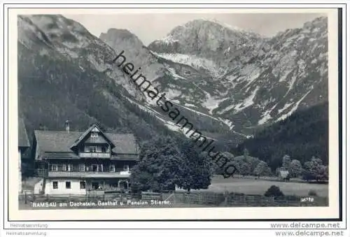 Ramsau am Dachstein - Gasthof und Pension Stierer - Foto-AK