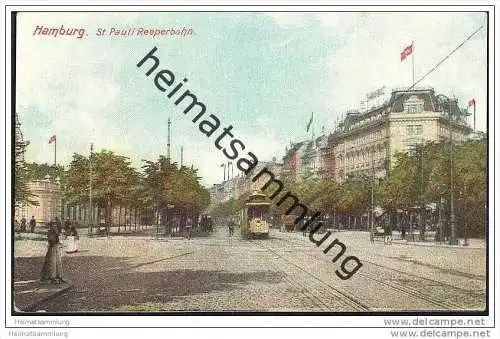 Hamburg - St. Pauli - Reeperbahn - Strassenbahn