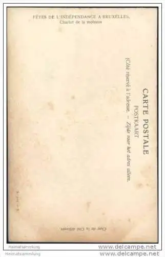 Fêtes de l'Independance a Bruxelles - Chariot de la moisson