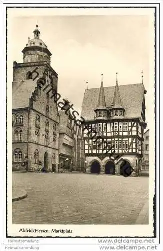 Alsfeld/Hessen - Marktplatz - Foto-AK