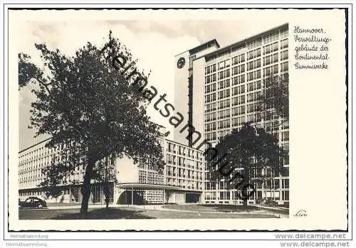 Hannover - Verwaltungsgebäude der Continental-Gummiwerke - Foto-AK
