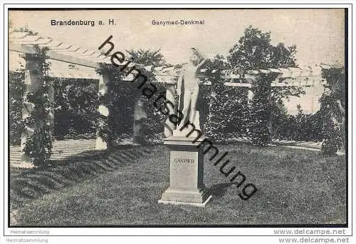 Brandenburg/Havel - Ganymed-Denkmal - Leue-Park - Marienberg