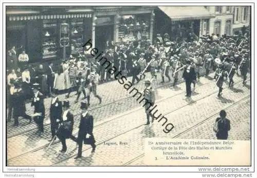 75e Anniversaire de l&acute;Indépendance Belge - Cortège de la Fête des Halles et Marchés bruxellois