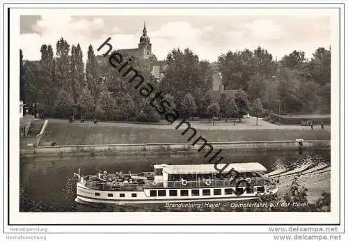 Brandenburg/Havel - Dampfer - Foto-AK 30er Jahre