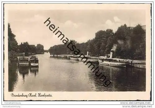 Brandenburg/Havel - Schiffe - Foto-AK 30er Jahre
