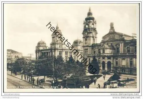 Porto Alegre - Correio e Delegacia Fiscal - Foto-AK 30er Jahre