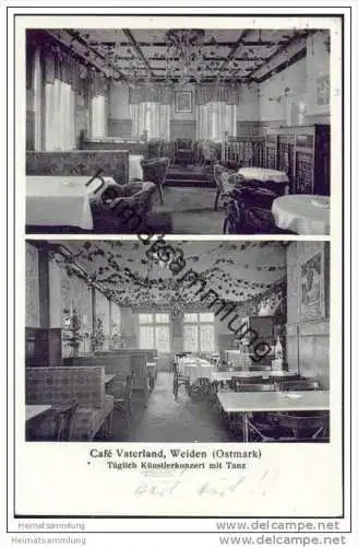 Weiden - Oberpfalz (Ostmark) - Cafe Vaterland - Besitzerin M. Höllerer - Innenansichten