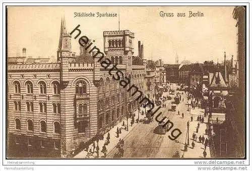 Berlin - Städtische Sparkasse - Strassenbahn