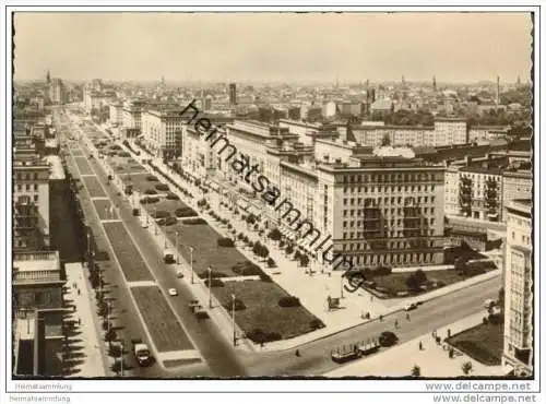 Berlin-Mitte - Stalinallee - Foto-AK Grossformat 1960