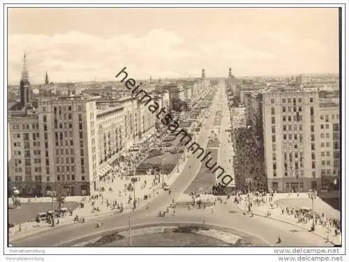 Berlin-Mitte - Stalinallee - Foto-AK Grossformat 1958