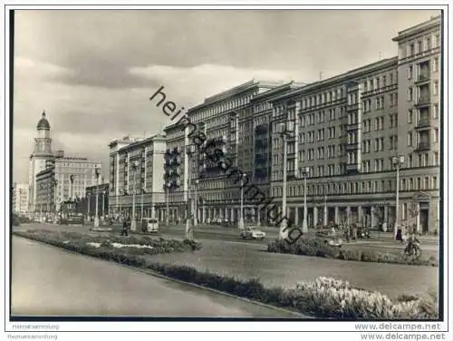 Berlin-Mitte - Stalinallee - Foto-AK Grossformat 1957