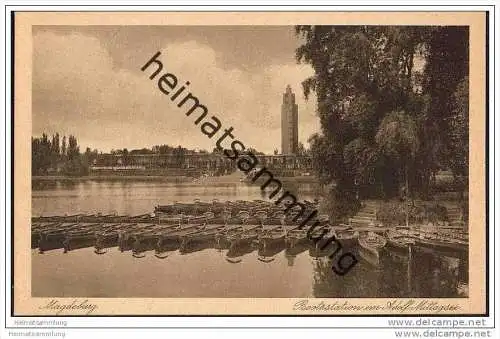 Magdeburg - Bootsstation am Adolf Mittag-See