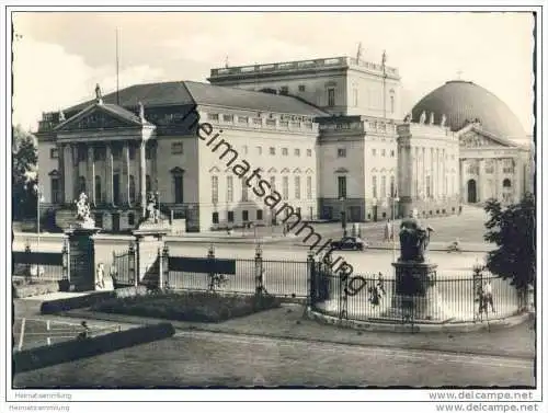 Berlin-Mitte - Deutsche Staatsoper - Foto-AK Grossformat 1960