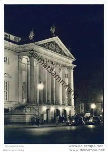 Berlin-Mitte - Deutsche Staatsoper - Nachtaufnahme - Foto-AK Grossformat 1956
