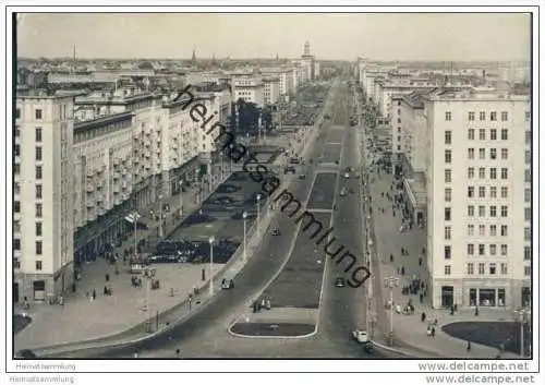 Berlin-Mitte - Stalinallee - Foto-AK 1956