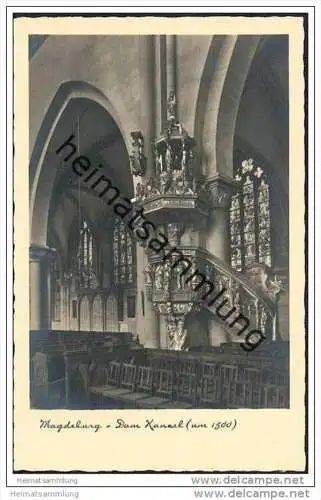Magdeburg - Dom - Kanzel - Foto-AK