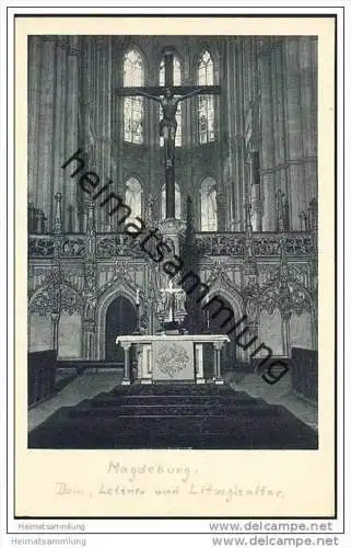 Magdeburg - Dom - Lettner und Liturgie-Altar - 20er Jahre