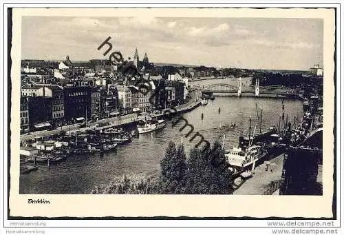 Stettin - Panorama - AK 30er Jahre