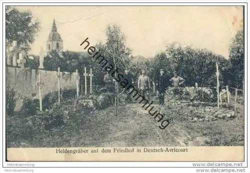 Deutsch-Avricourt - Heldengräber auf dem Friedhof