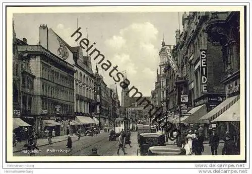 Magdeburg - Breiteweg - Foto-AK ca. 1930