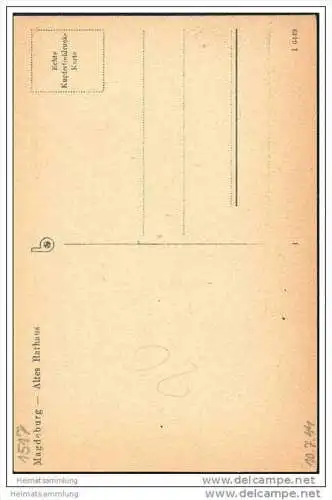 Magdeburg - Altes Rathaus - Portal - ca. 1940