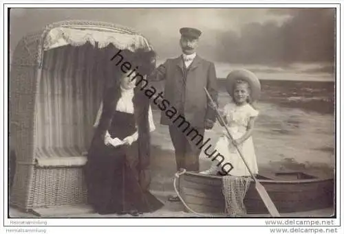 Fotokarte - Familienurlaub - Fotograf Ernst Grantzow Ostseebad Arendsee 1909