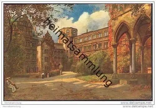Heidelberg - Schlosshof - H. Hoffmann