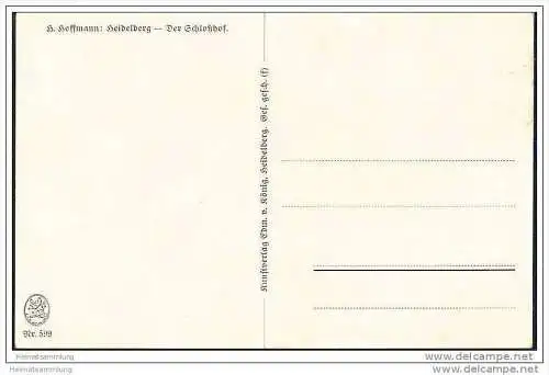 Heidelberg - Schlosshof - H. Hoffmann