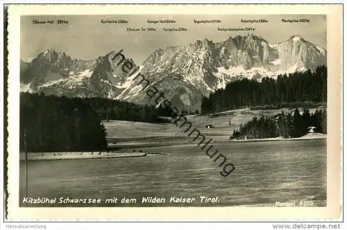 Kitzbühel - Schwarzsee - Wilder Kaiser - Foto-AK