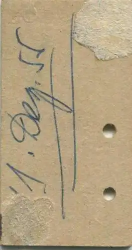 Schweiz - Lyss Neuchatel via Biel - Fahrkarte 3. Klasse 1954