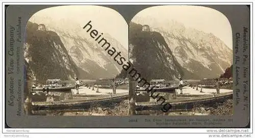 Königssee - Oberer Landungsplatz - Keystone View Company - Stereofotographie