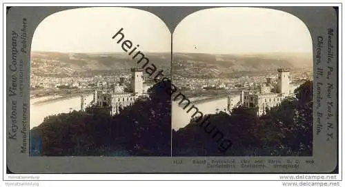 Schloss Stolzenfels - Oberlahnstein - Keystone View Company - Stereofotographie
