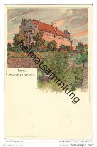 Nürnberg - Burg - signiert K. Mutter