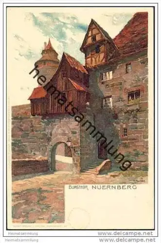 Nürnberg - Burgthor - signiert K. Mutter