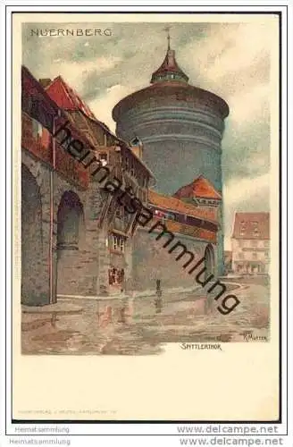 Nürnberg - Spittlerthor - signiert K. Mutter