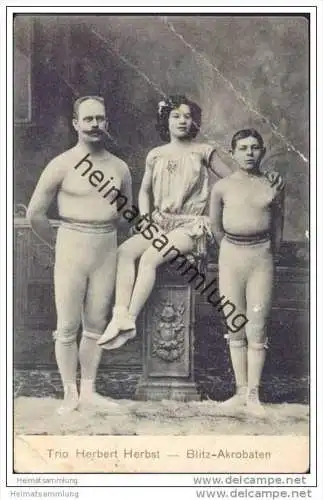 Trio Herbert Herbst - Blitz-Akrobaten ca. 1910