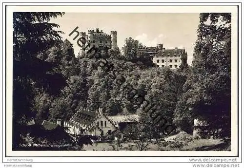 Schloss Hohenschwangau - Foto-AK